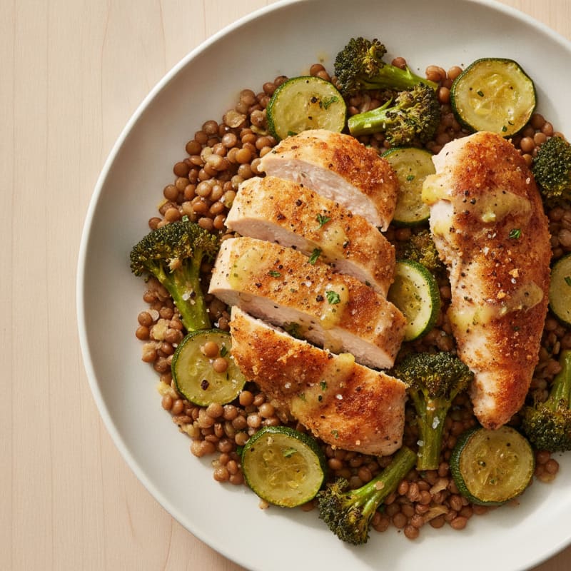 Roasted Lentil and Vegetable Medley