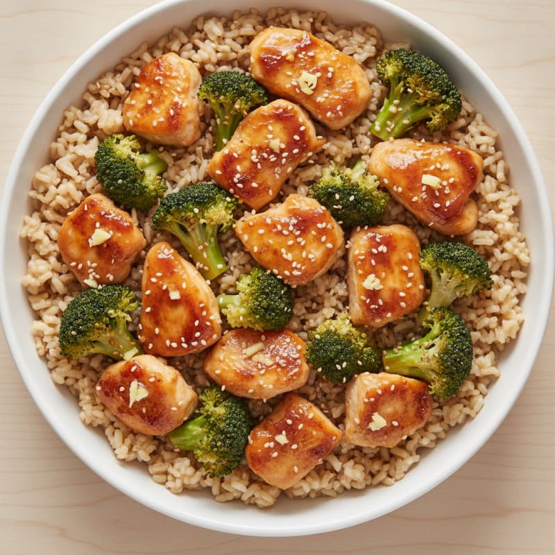 Sheet Pan Honey-Garlic Chicken and Broccoli
