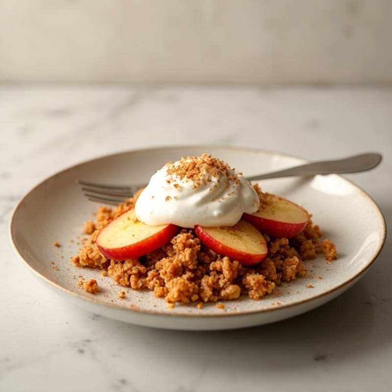 Cinnamon-Spiced Apple Oat Crumble