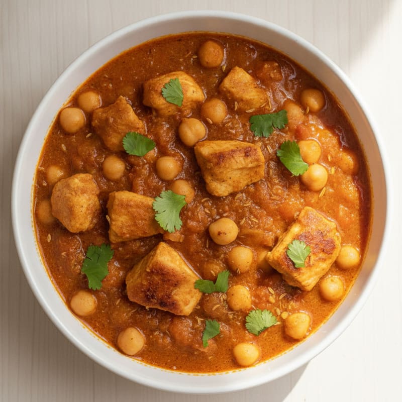 Hearty Chickpea and Tomato Curry