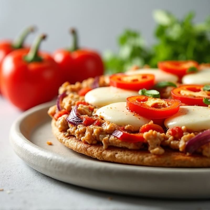 Lean Turkey Pizza with Roasted Vegetables