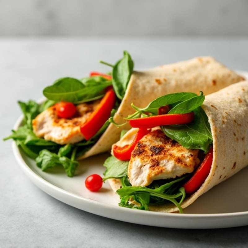Grilled Chicken and Fresh Veggie Wrap