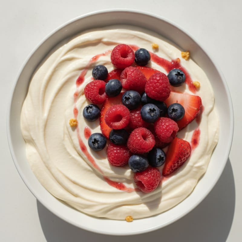 Silky Protein Yogurt Bowl with Berries