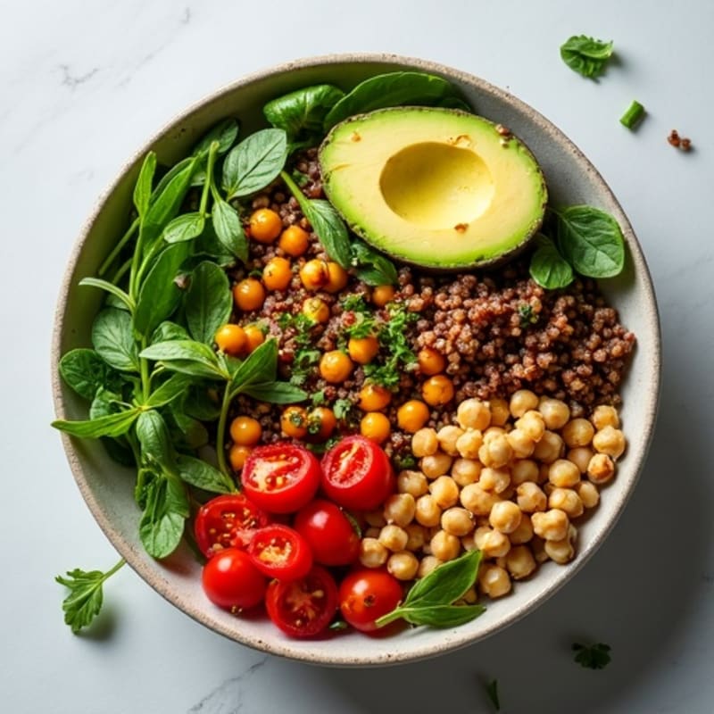 Herb-Roasted Lentil and Quinoa Power Bowl