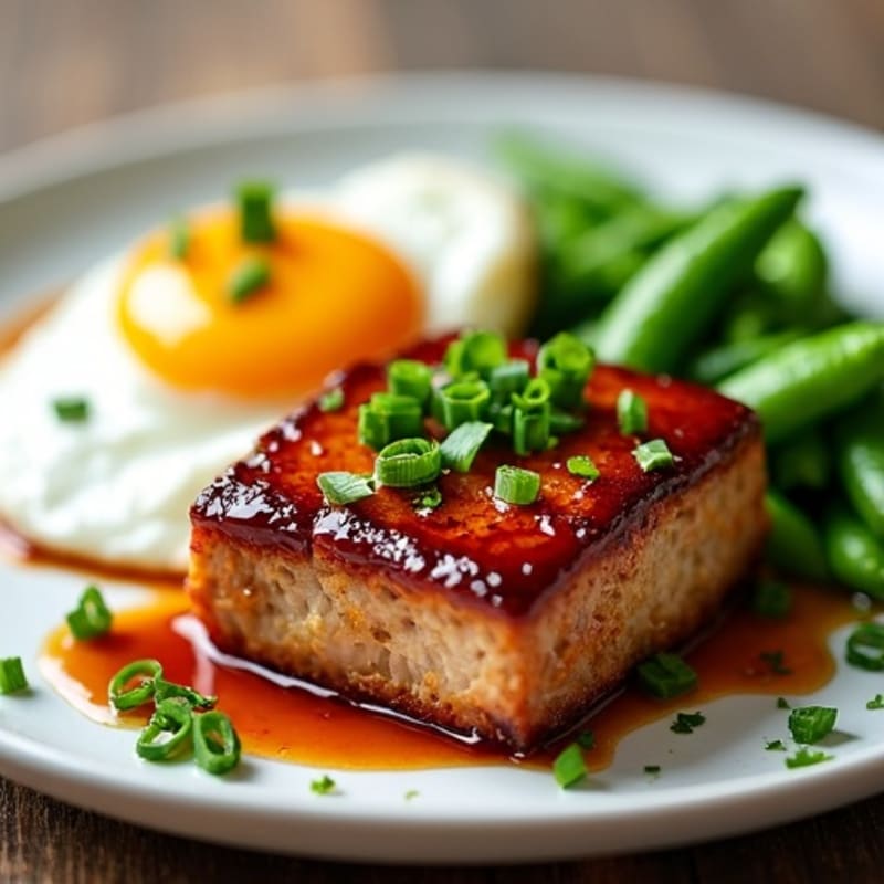 Crispy Asian-Glazed Pork Belly with Fresh Herbs