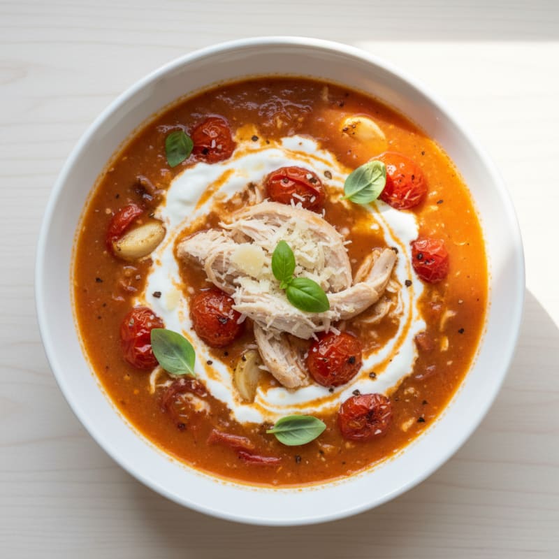 Creamy Roasted Tomato Basil Soup