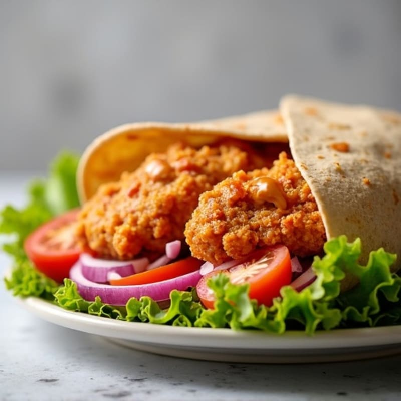Crispy Buffalo Ranch Chicken Wrap