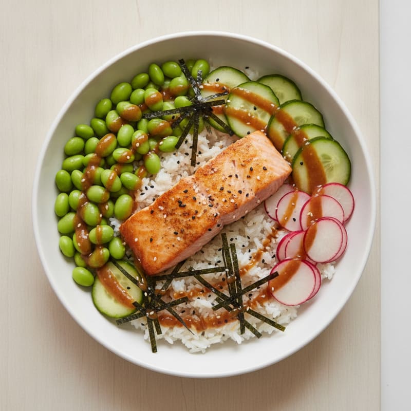 Salmon Sushi Rice Bowl