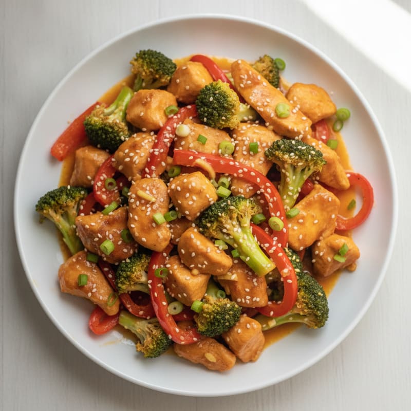 Low-Calorie Orange Chicken Stir-Fry
