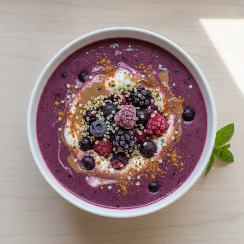 Dark Berry Protein Power Smoothie