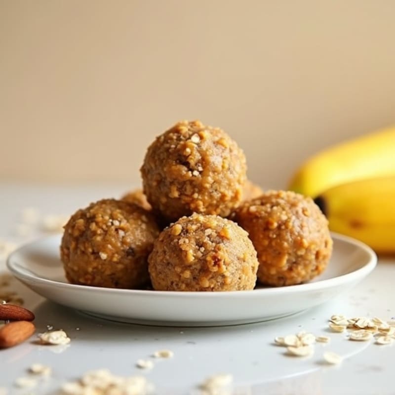 Almond Butter Banana Protein Bites