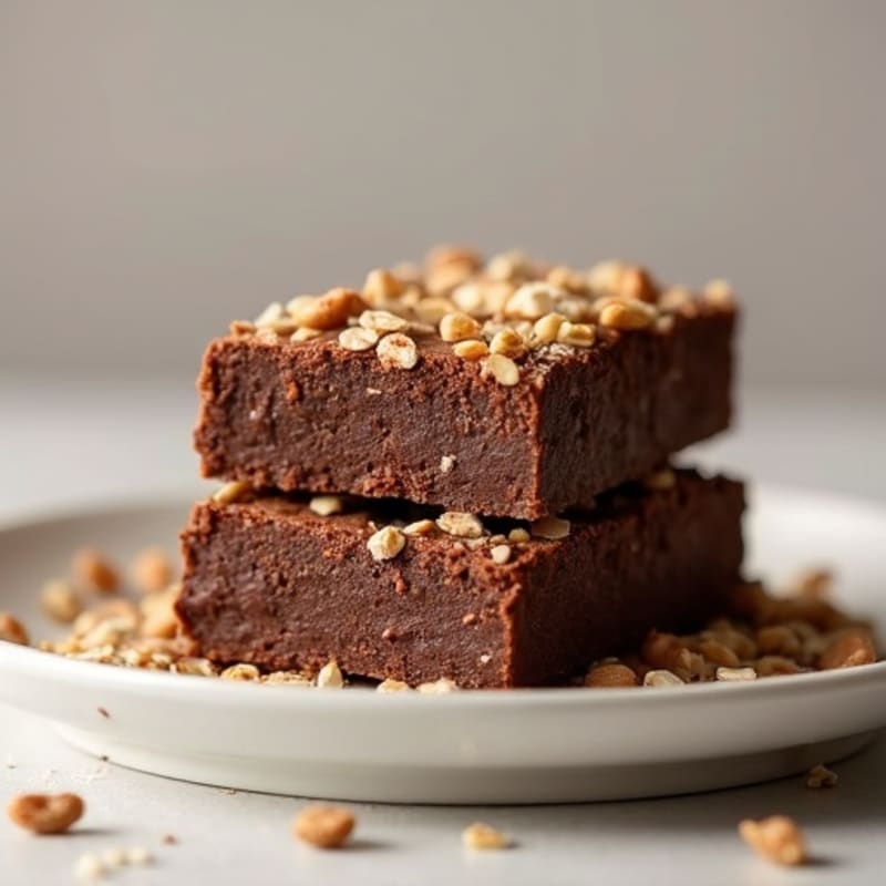 High Protein Chocolate Oat Fudge Bar