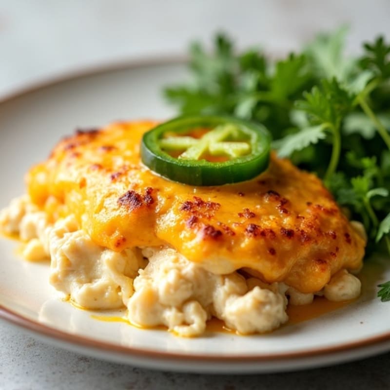 Creamy Jalapeño Popper Chicken Bake