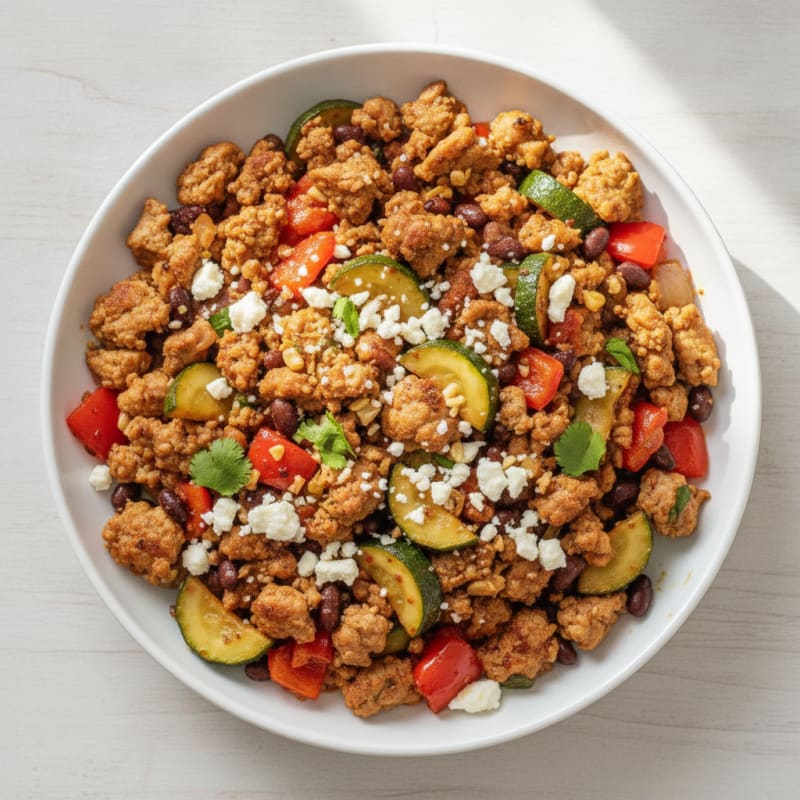 Savory Ground Turkey Skillet