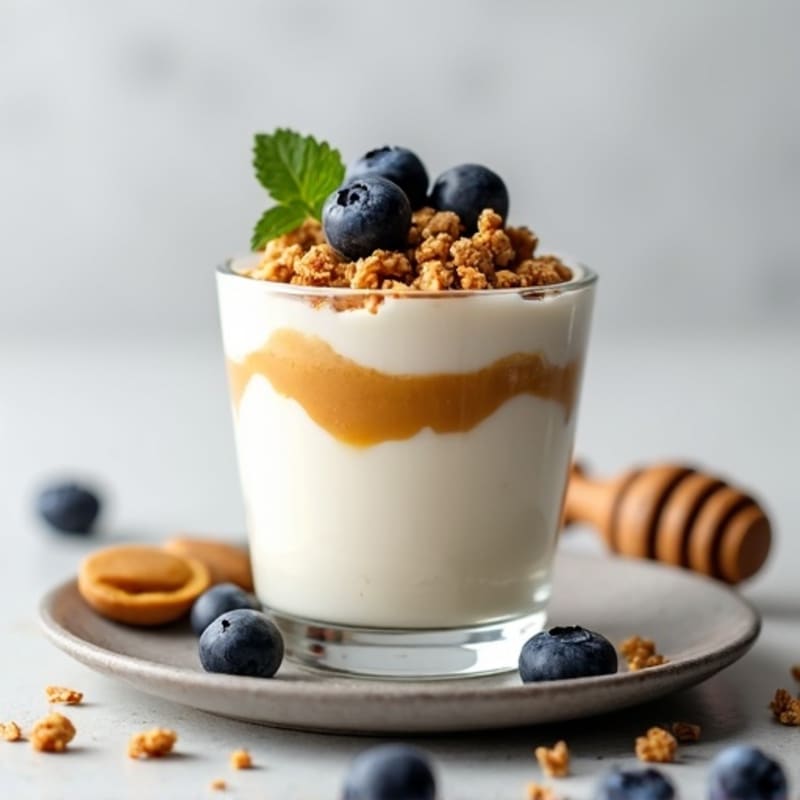Greek Yogurt Protein Parfait with Peanut Butter