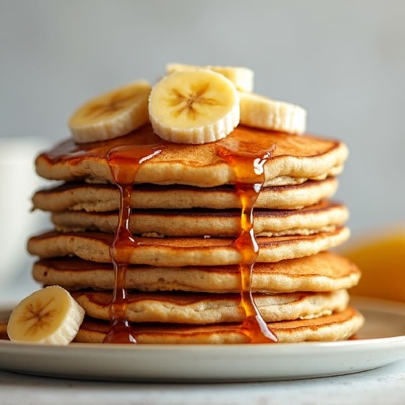 Protein-Packed Caramelized Banana Oat Pancakes