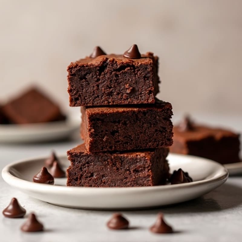 Protein-Rich Dark Chocolate Sweet Potato Brownies