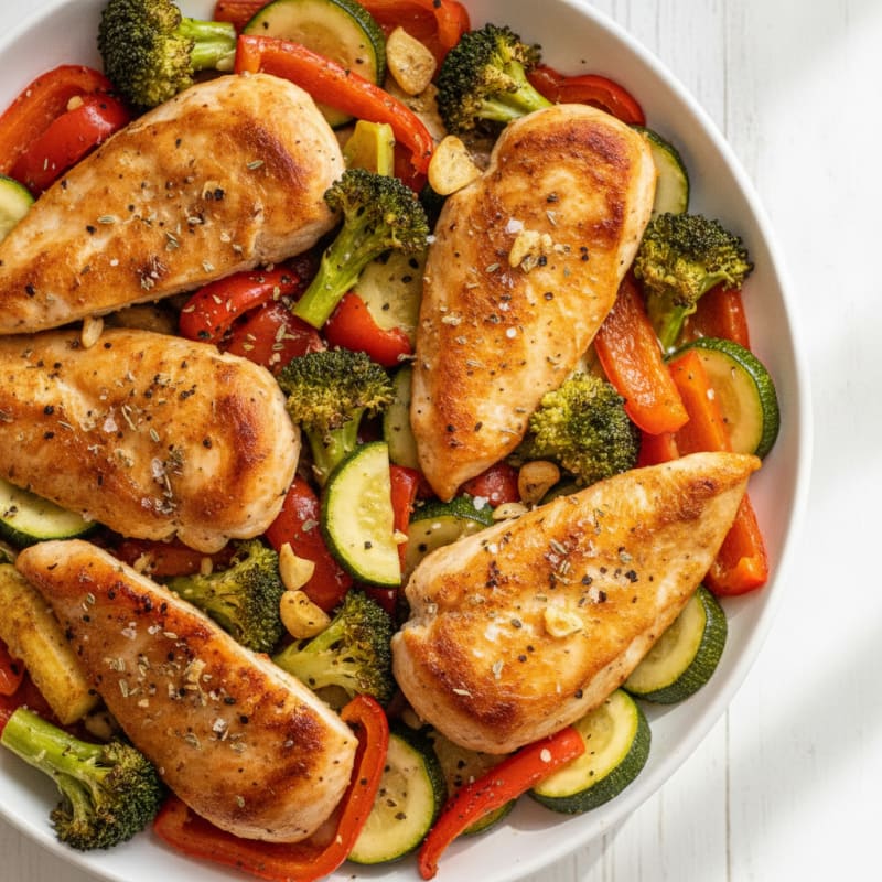 Sheet Pan Lemon Herb Chicken and Veggies