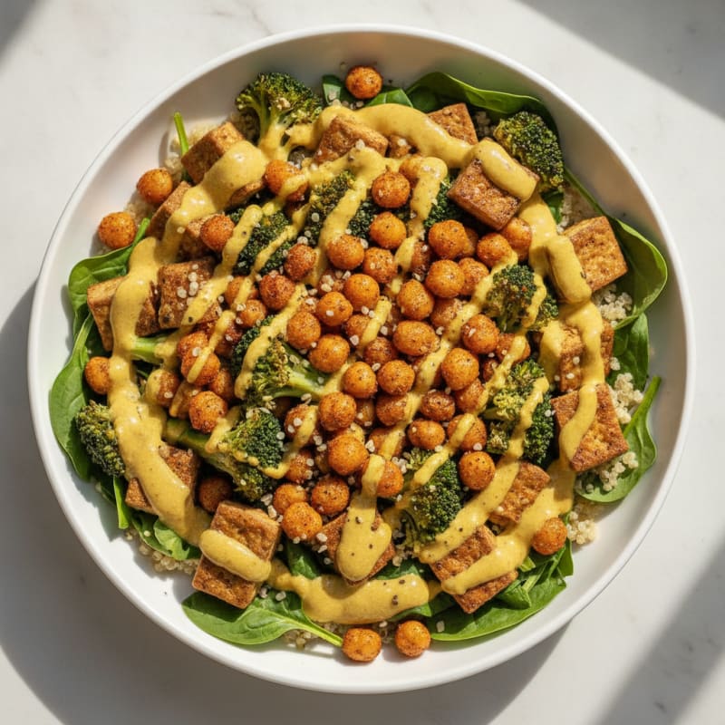 Roasted Chickpea & Veggie Buddha Bowl