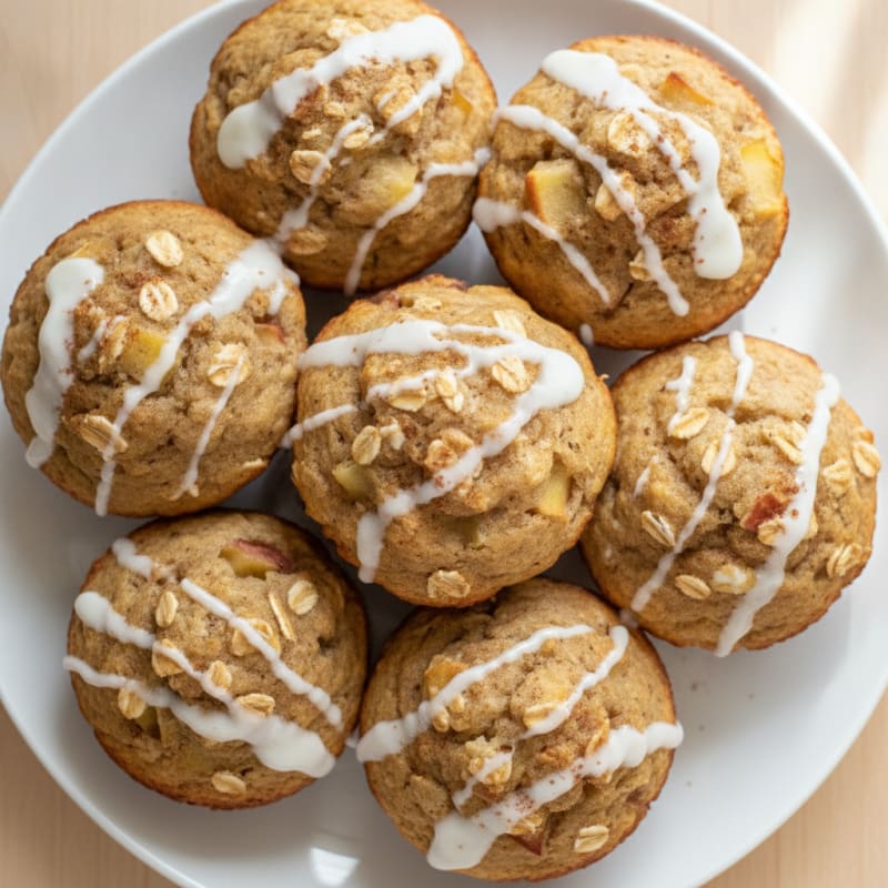 Apple Spice Banana Baked Muffins