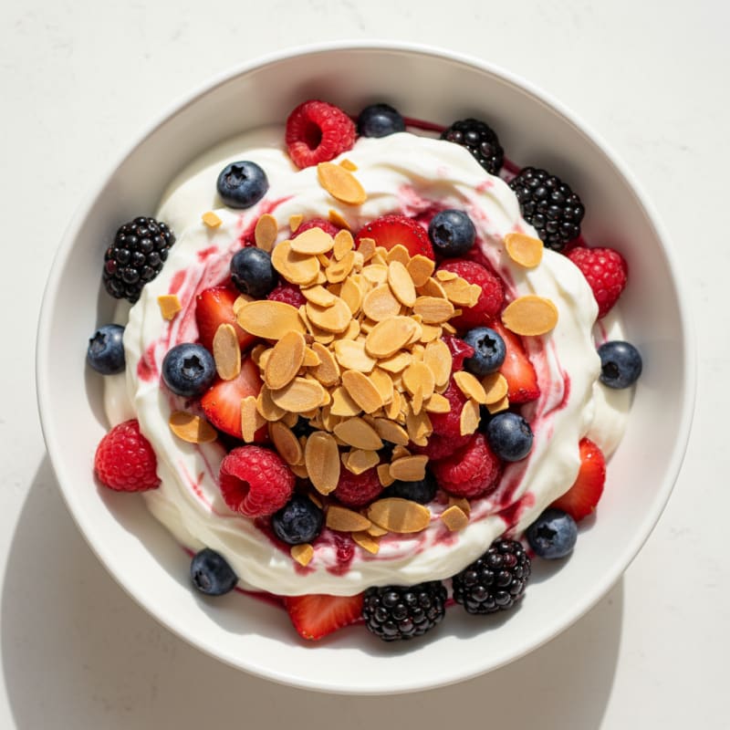 Creamy Greek Yogurt Protein Parfait with Mixed Berries