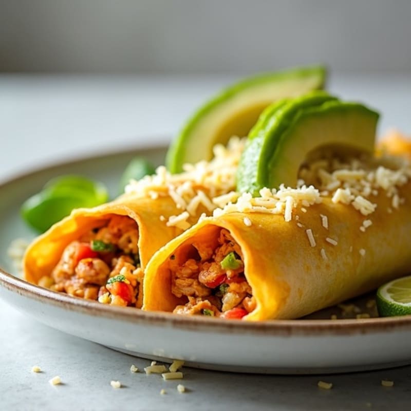 Salsa Verde Shredded Chicken Enchiladas