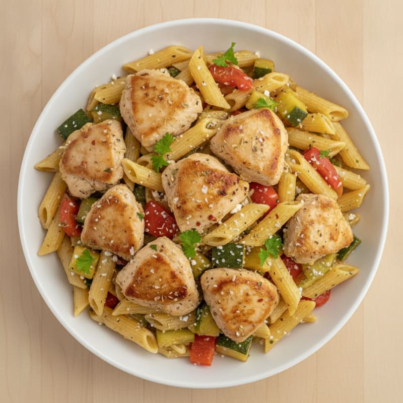 Instant Pot Spicy Greek Lemon Chicken Pasta