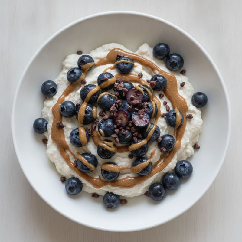 Silky Greek Yogurt Protein Mousse with Fresh Berries
