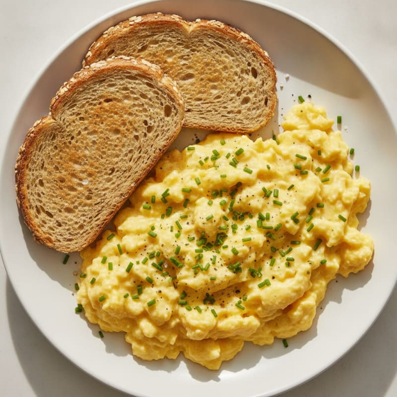 Classic Scrambled Eggs with Chives