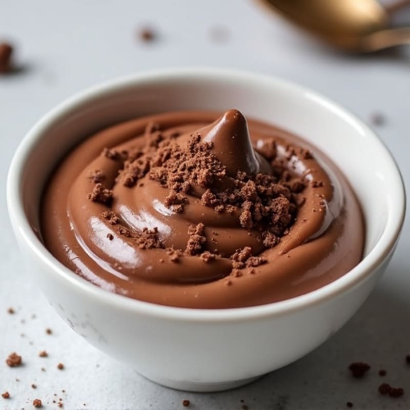 Silky Chocolate Protein Pudding with Greek Yogurt