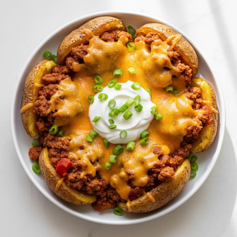 Crispy Chili Cheese Potato Skins
