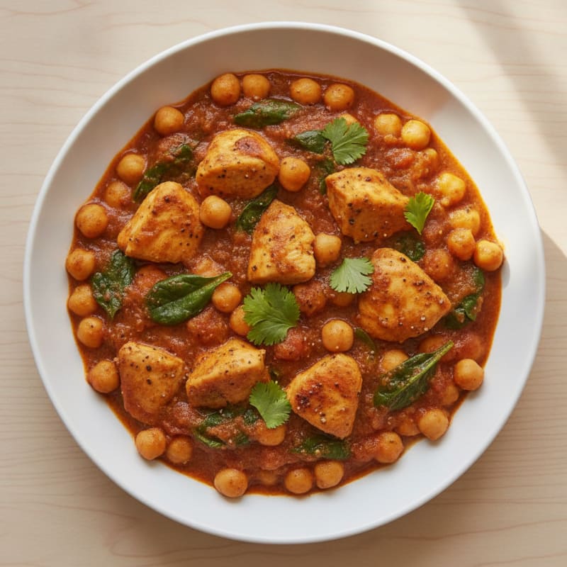 Hearty Chickpea and Tomato Curry