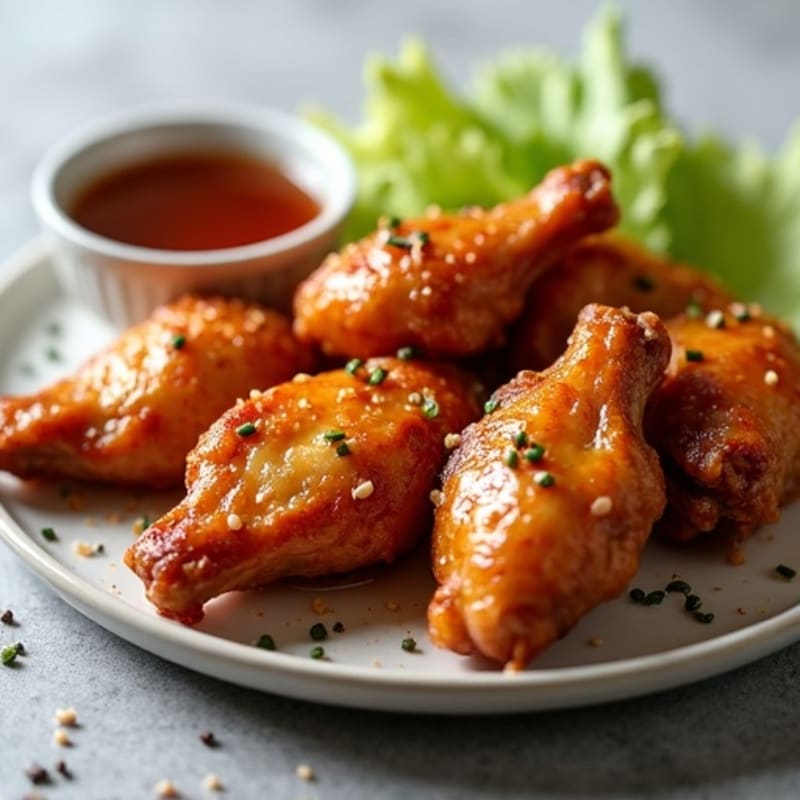 Crispy Baked Honey-Garlic Chicken Wings