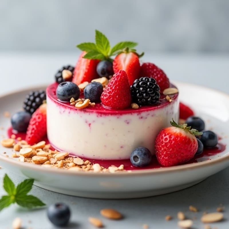 Tuna Protein Mousse with Fresh Berries