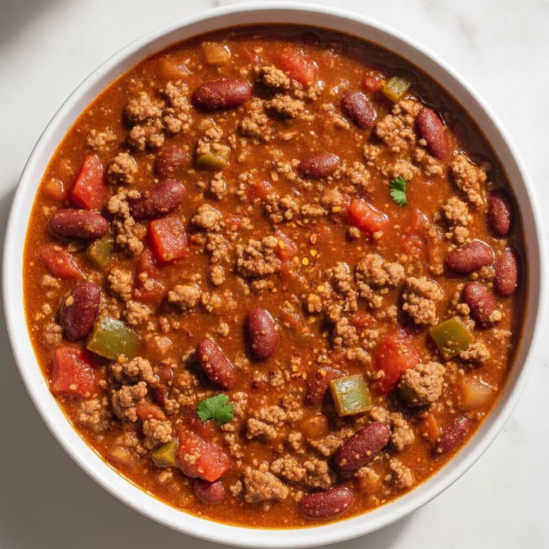 Hearty Slow Cooker Beef Chili
