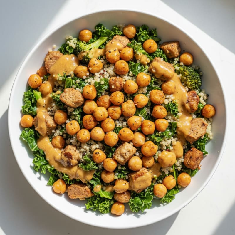 Hearty Chickpea and Vegetable Grain Bowl