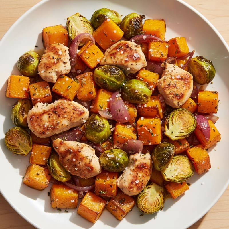 Roasted Butternut Squash with Caramelized Vegetables