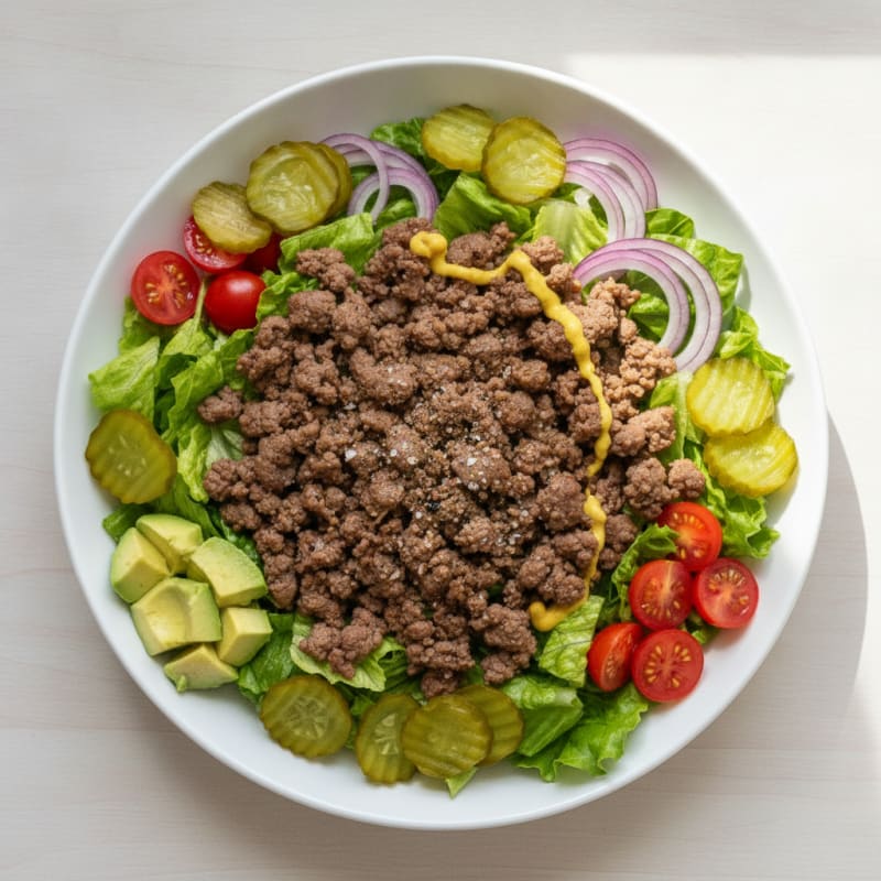 Classic Beef Burger Bowl