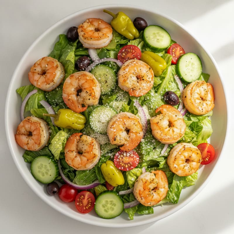 Shrimp and Olive Garden Salad
