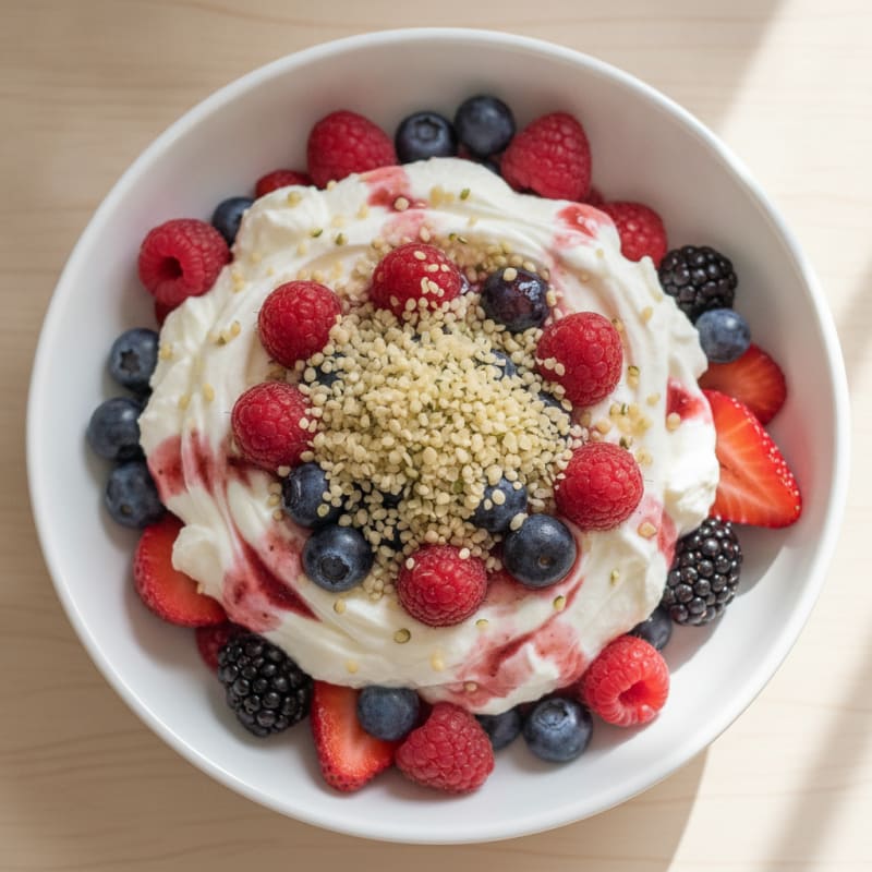 Creamy Greek Yogurt Protein Parfait with Mixed Berries