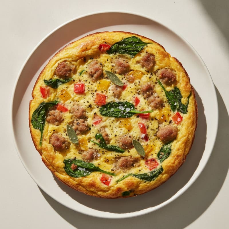 Savory Egg and Turkey Sausage Bake