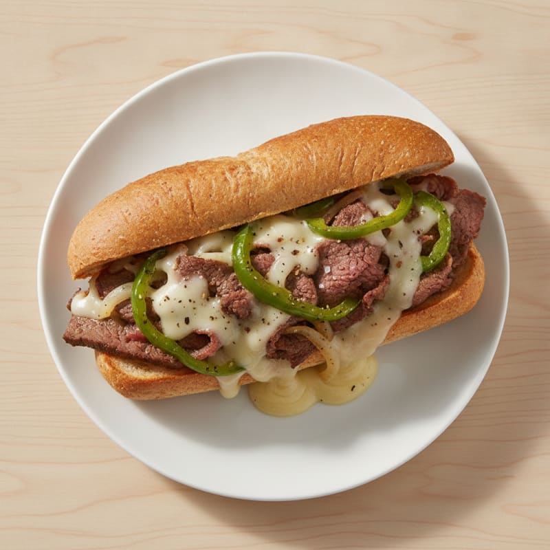 Classic Philly Cheesesteak Sandwich