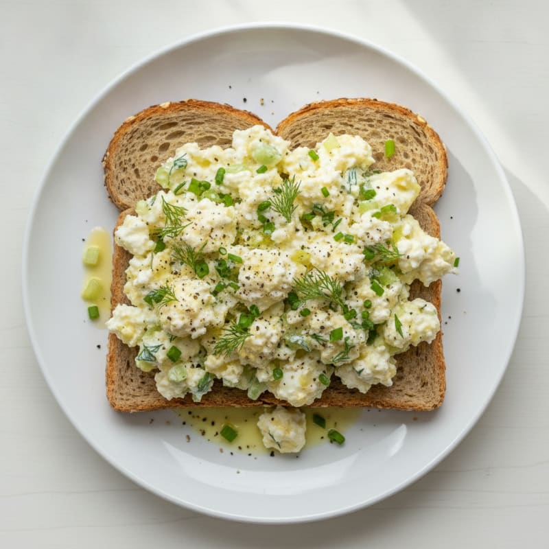 Cottage Cheese Egg Salad with Fresh Herbs