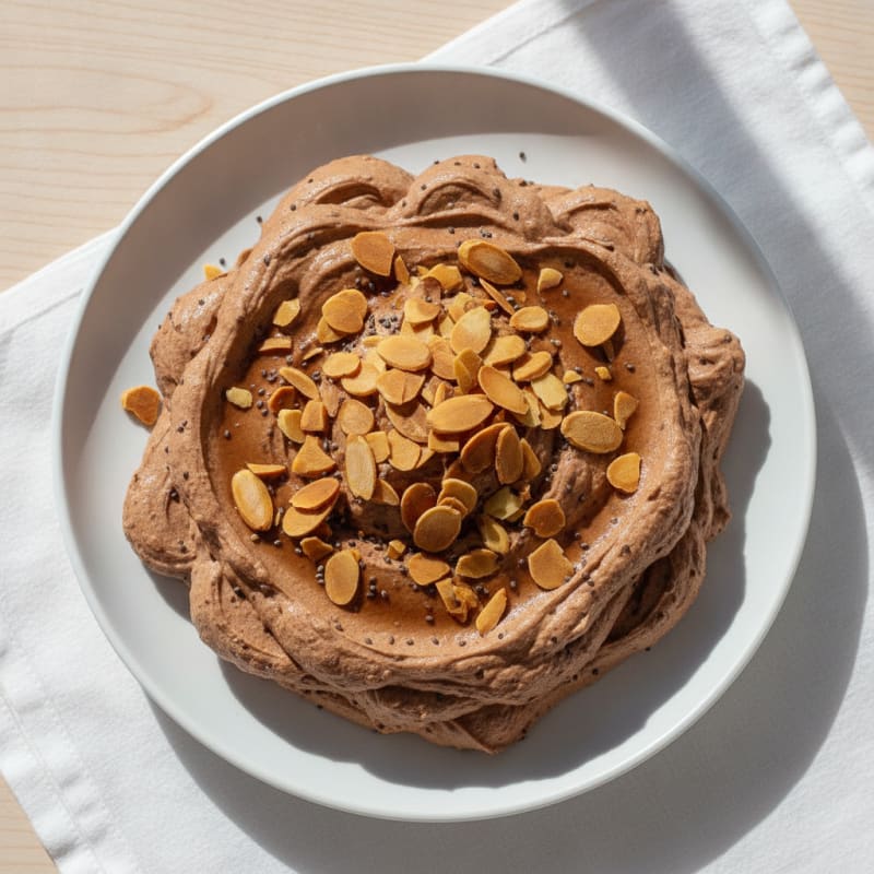 Creamy Greek Yogurt Protein Mousse with Almonds
