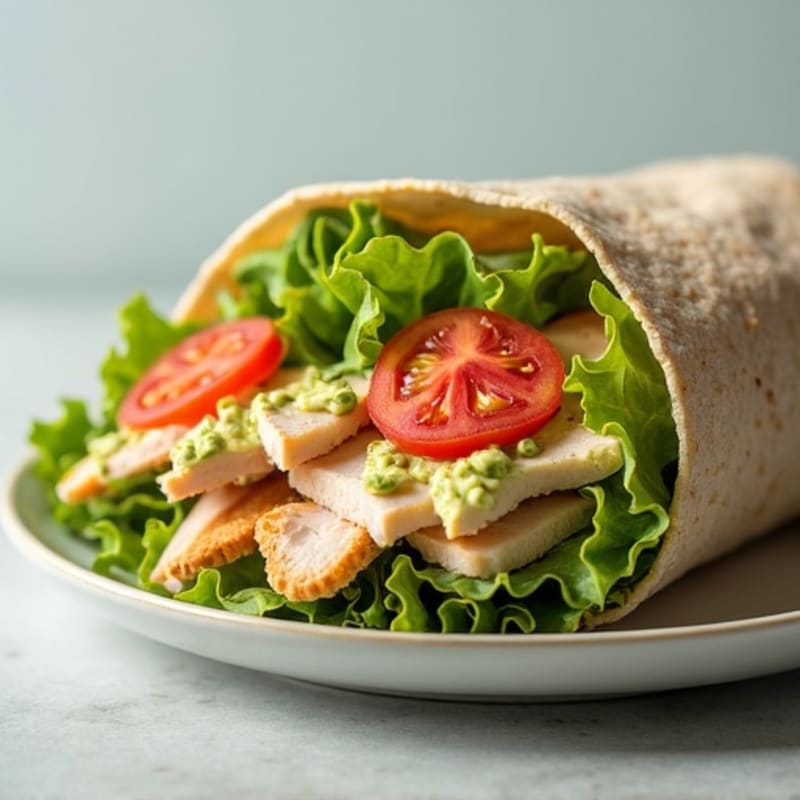 Lean Turkey and Creamy Avocado Wrap