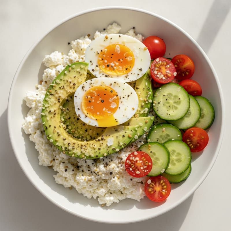 Savory Cottage Cheese Power Bowl
