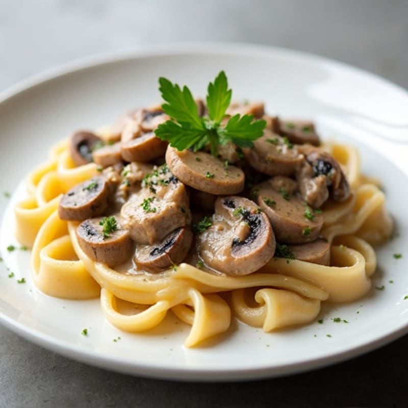 Creamy Lean Beef and Mushroom Stroganoff