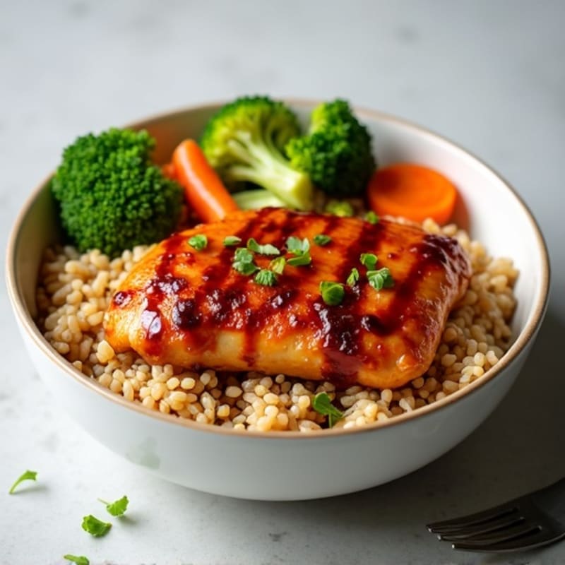 Sticky Ginger-Garlic Teriyaki Chicken Bowl