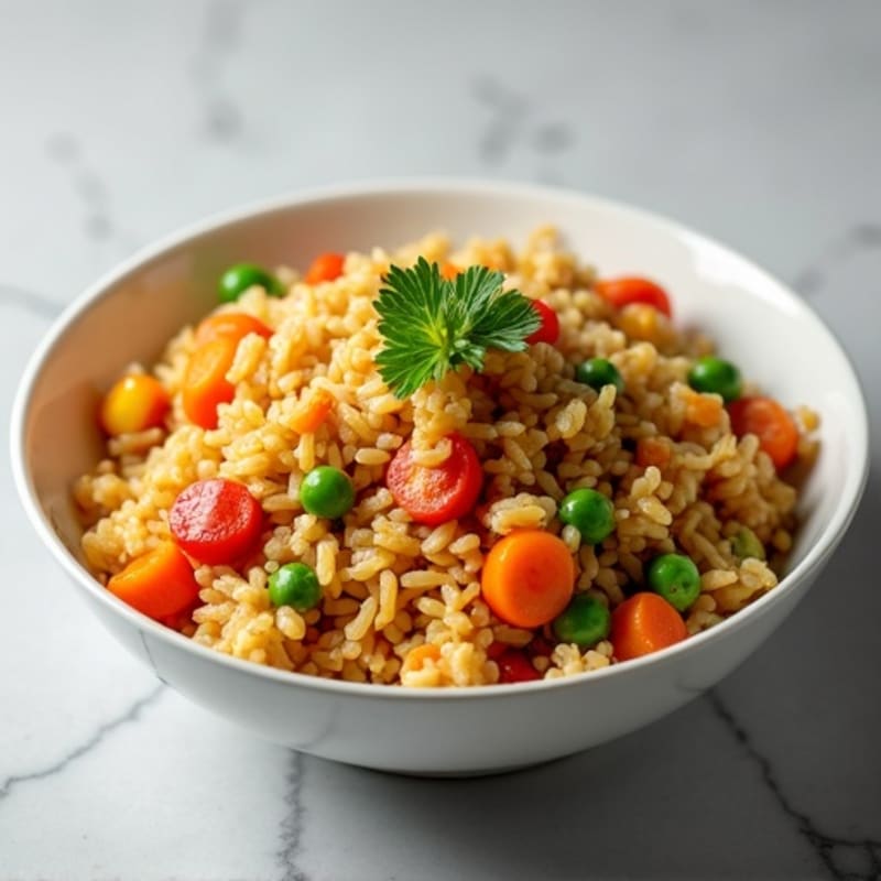 Healthy Chicken and Crispy Veggie Fried Rice