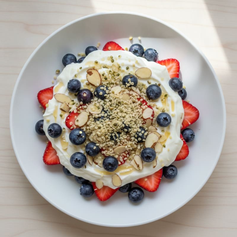 Greek Yogurt Protein Parfait with Berries